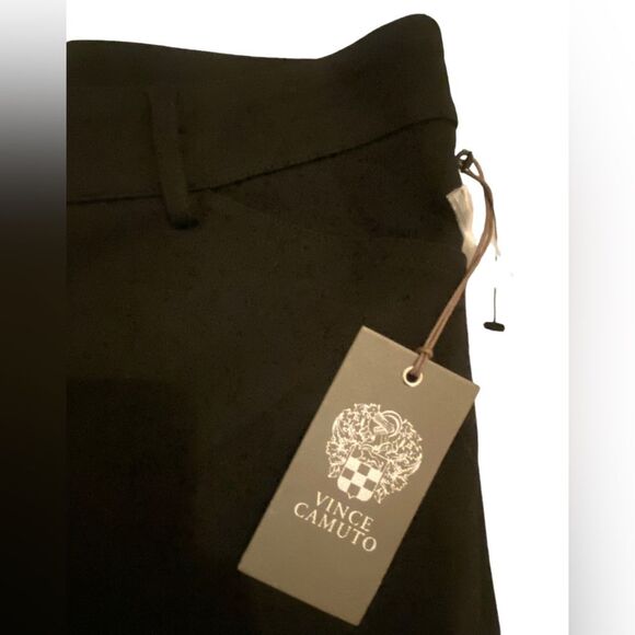 Vince Camuto slim leg straight through hips sits below waist black pants NWT 0 - Picture 5 of 11